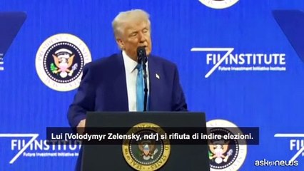 Trump definisce Zelensky un "dittatore senza elezioni"