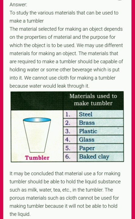NCERT Class 6 Science Chapter 6 Question Answer | Materials Around Us#class6science#std6th#6th#edu