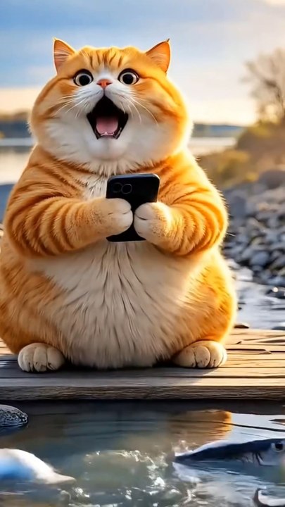 Cute orange cat