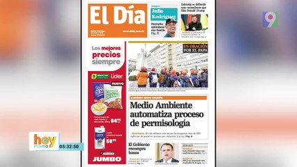 Titulares prensa dominicana jueves 20 de febrero  2025 | Hoy Mismo