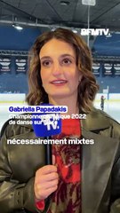 Gabriella Papadakis, championne olympique française, patine avec une femme, une première mondiale