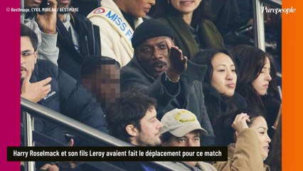 Julien Clerc et son fils Léonard (16 ans) entourés d’une pléiade de vedettes pour la démonstration du PSG en Ligue des champions