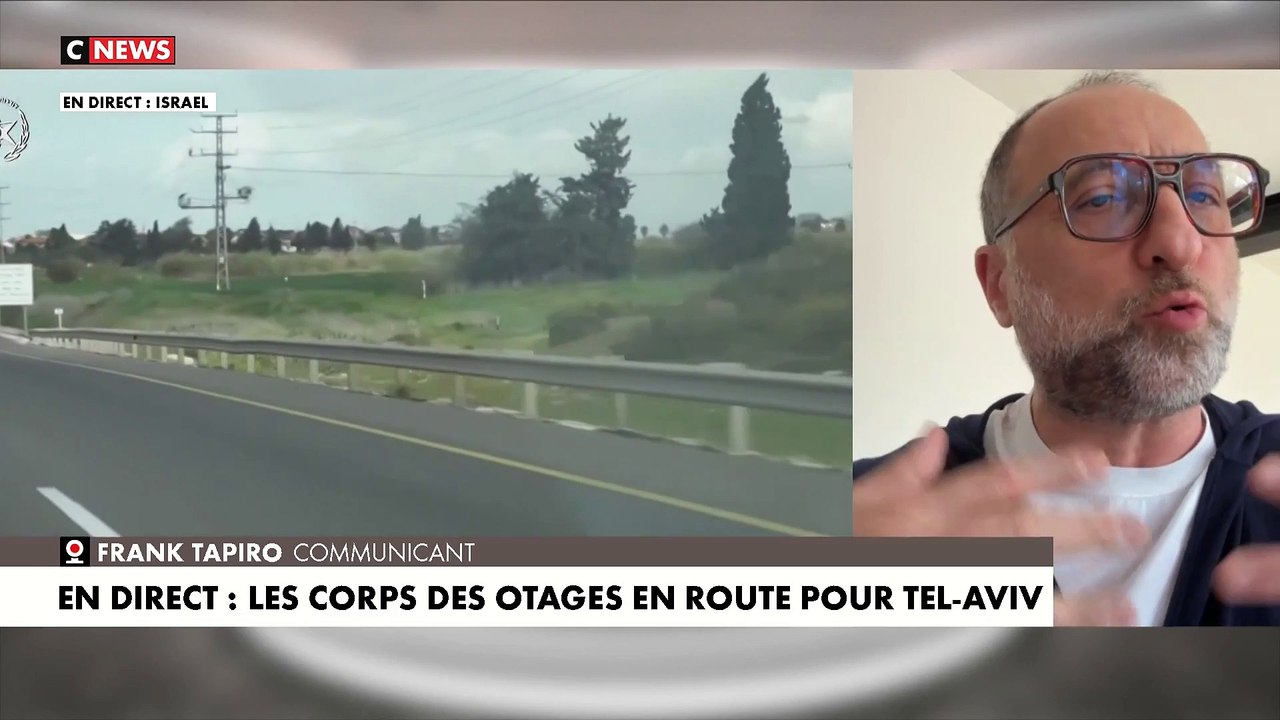 Frank Tapiro sur les corps d'otages israéliens rendus par le Hamas ce jeudi