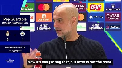 Champions League qualification the goal for City - Guardiola