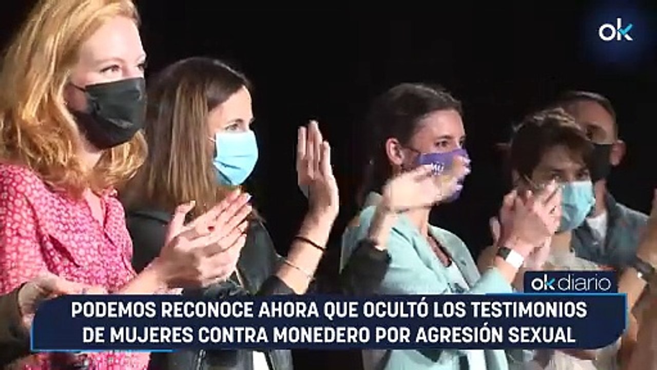 Podemos reconoce ahora que ocultó los testimonios de mujeres contra Monedero por agresión sexual
