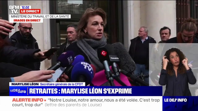 Retraites: La réforme de 2023, qui nous avait été présentée comme incontournable, ne produit pas les effets attendus , déclare Marylise Léon (CFDT)
