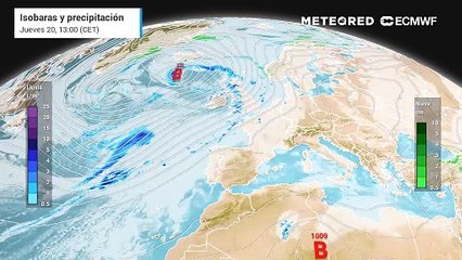Un frente frío muy extenso llegará a España en unas horas