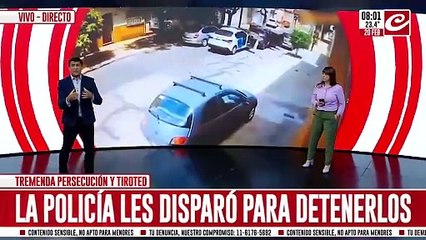 Persecución y tiroteo: Policias terminaron a los tiros para detenerlos