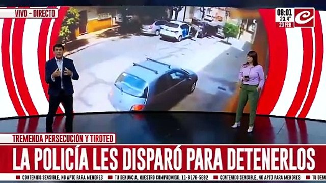 Persecución y tiroteo: Policias terminaron a los tiros para detenerlos