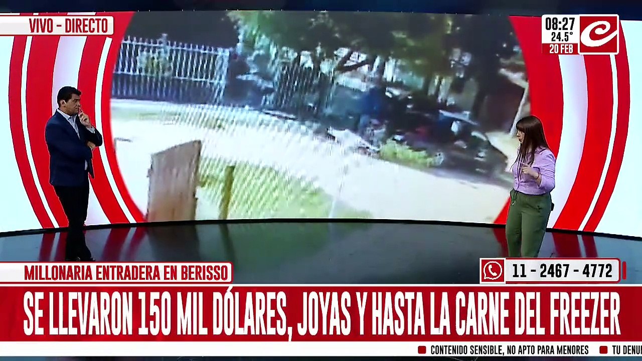 Millonaria entradera en Berisso