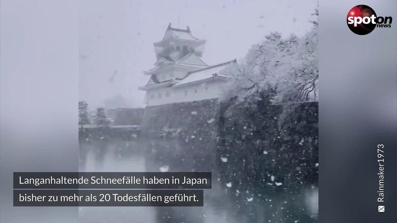 Japan versinkt im Schneechaos: Schon über 20 Tote