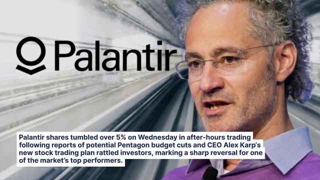 Palantir Plunges 5% After Hours As Alex Karp Plans $1.23 Billion Stock Sale, Cramer Urges 'Palanteers' For Support Amid Defense Cuts