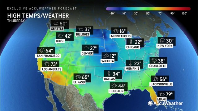 Snow and lingering cold disrupts travel across East Coast of US