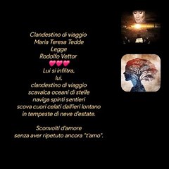 Clandestino di viaggio Maria Teresa Tedde Legge Rodolfo Vettor