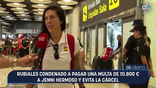 Rubiales condenado a pagar una multa de 10.800 € a Jenni Hermoso y evita la cárcel