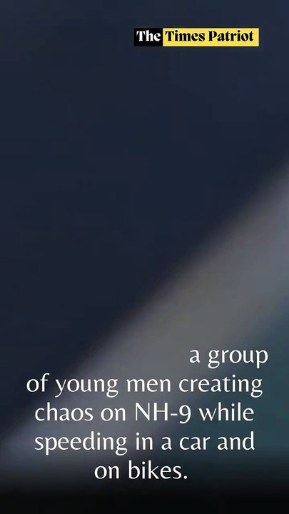 Amroha Highway Chaos: Youths Caught Drinking, Performing Stunts on Moving Vehicles