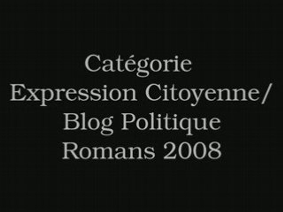 Remise des prix au Festival de Romans 2008