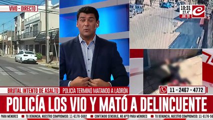 Policía abatió a un adolescente que intentaba robar un auto