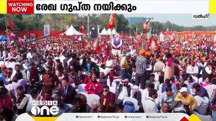 ഡല്‍ഹി മുഖ്യമന്ത്രിയായി രേഖ ഗുപ്ത സത്യപ്രതിജ്ഞ ചെയ്തു  അധികാരമേറ്റു