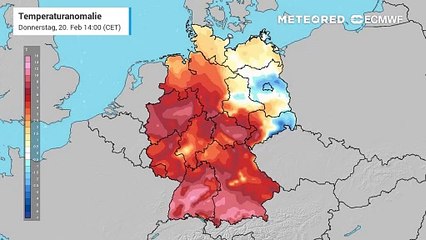 Die Temperaturen steigen dramatisch an – von strengem Frost bis hin zu frühlingshaften 20 Grad!