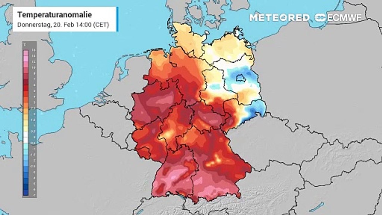 Die Temperaturen steigen dramatisch an – von strengem Frost bis hin zu frühlingshaften 20 Grad!