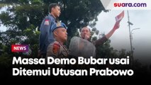 Massa Demo Indonesia Gelap Auto Bubar usai Ditemui Utusan Prabowo