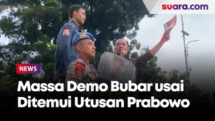 Massa Demo Indonesia Gelap Auto Bubar usai Ditemui Utusan Prabowo