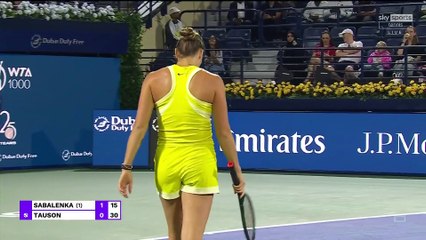 Clara Tauson Vs Aryna Sabalenka