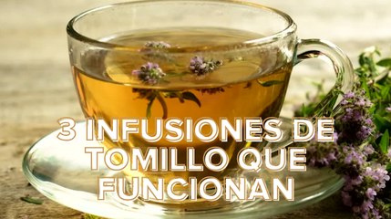 3 infusiones de tomillo que funcionan