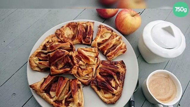 Chaussons de pommes à la crème et cannelle