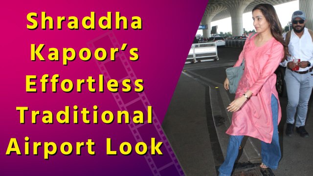 Shraddha Kapoor spotted at Mumbai airport, turning heads with her stylish and elegant outfit