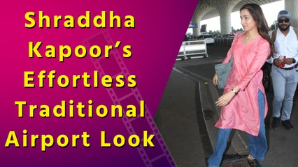 Shraddha Kapoor spotted at Mumbai airport, turning heads with her stylish and elegant outfit