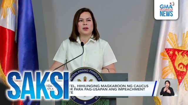 Sen. Koko Pimentel, hihilinging magkaroon ng caucus ang mga senador para pag-usapan ang impeachment ni VP Sara Duterte | Saksi