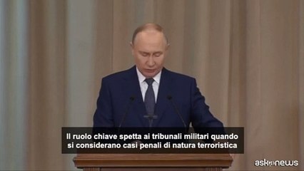 Putin: condannate oltre 1000 persone per terrorismo nel 2024