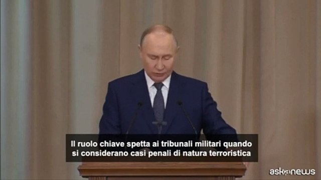 Putin: condannate oltre 1000 persone per terrorismo nel 2024