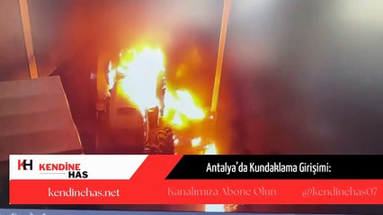 Antalya’da Kundaklama Girişimi: Şüpheli Alevler İçinde Kaldı