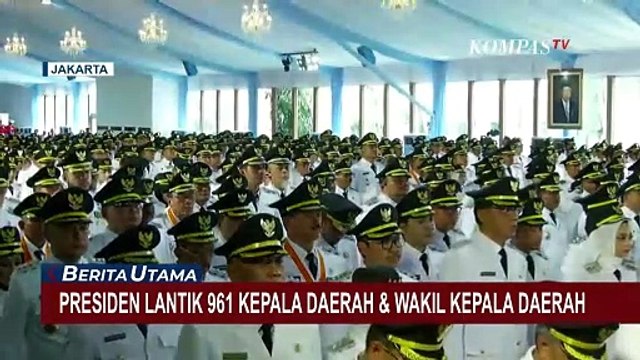Presiden Prabowo Lantik 961 Kepala Daerah di Istana