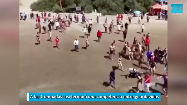 A las trompadas: así terminó una competencia entre guardavidas