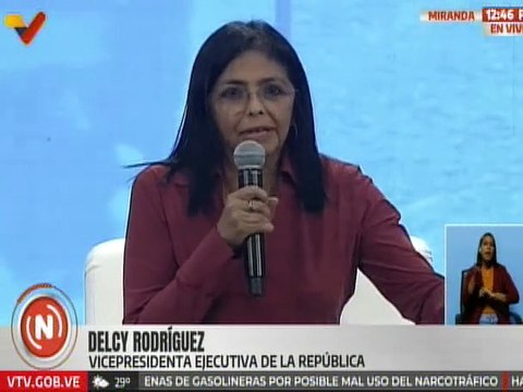 Vpdta. Rodríguez: Estamos dando pasos agigantados en la dirección que nos dio el Comandante Chávez