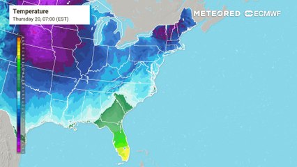 Arctic Blast Brings Bitter Cold to the Eastern U.S. from Thursday to Friday