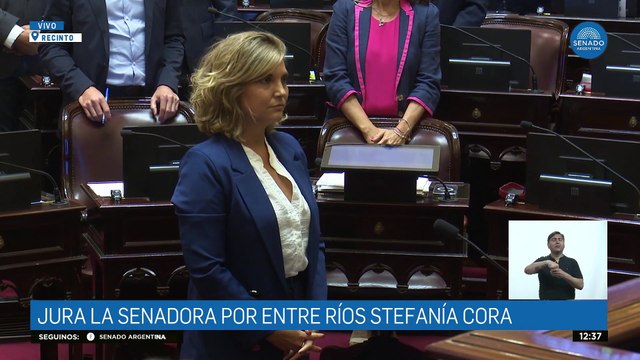 Fortalecimiento de las instituciones y construir justicia social : Juró Estefanía Cora en el Senado en reemplazo de Edgardo Kueider
