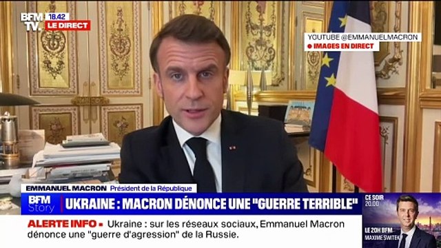 Emmanuel Macron: On ne veut pas un cessez-le-feu qui soit une capitulation de l'Ukraine