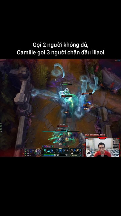 Gọi 2 người không đủ, Camille gọi 3 người chặn đầu illaoi #camille #illaoi #lienminhhuyenthoai #leagueoflegends