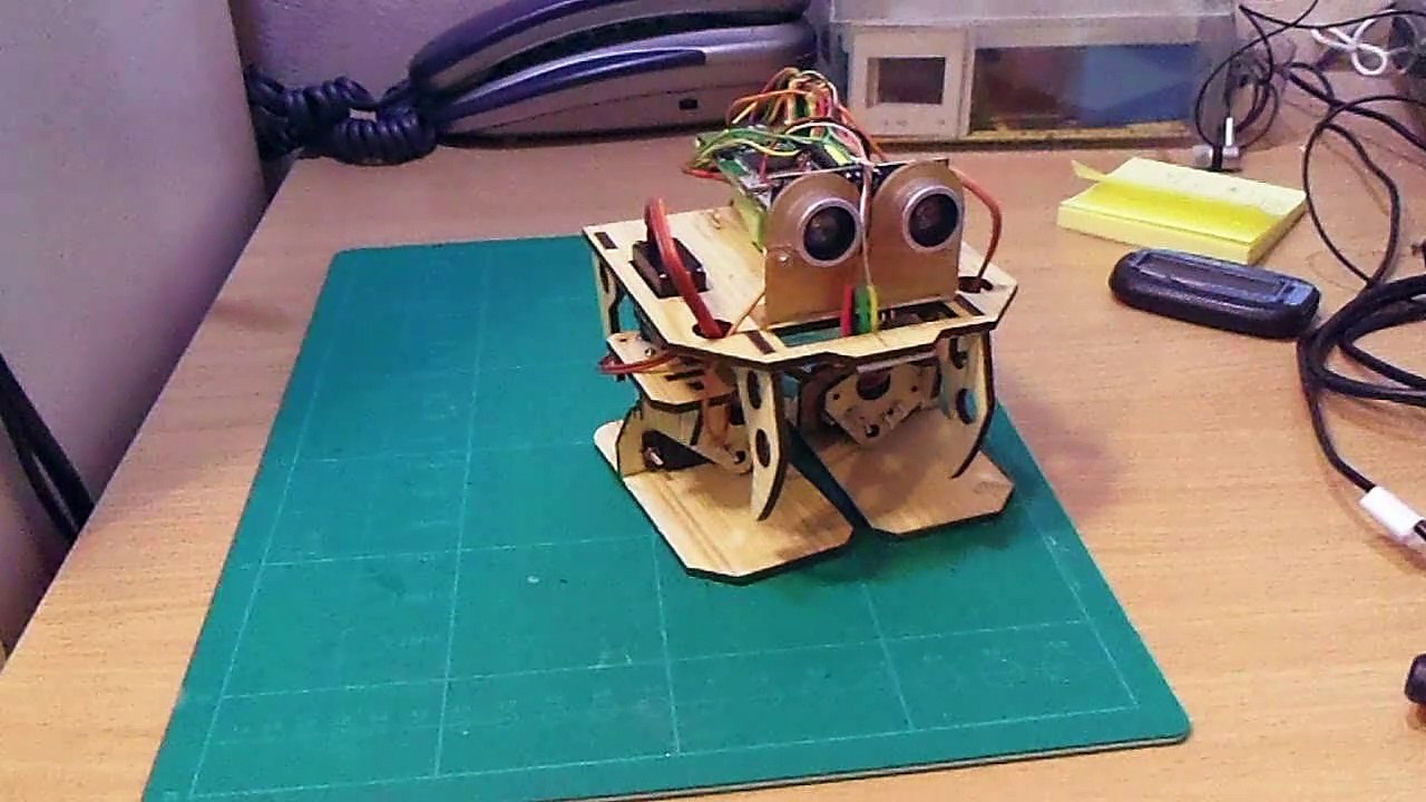 Diablotin un robot macheur bipède
