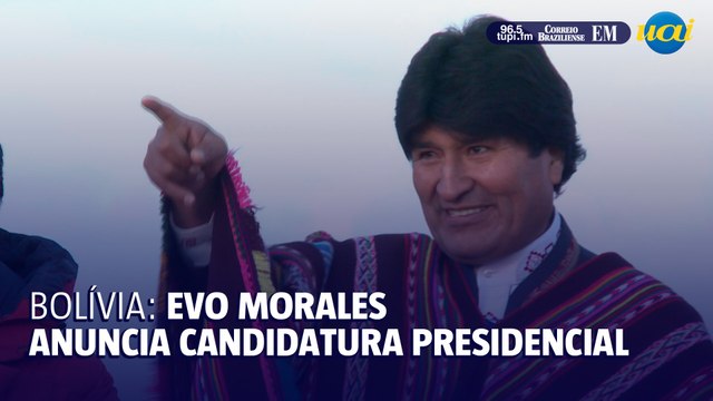 Bolívia: Evo Morales anuncia candidatura presidencial