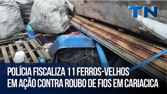 Polícia fiscaliza 11 ferros-velhos em ação contra roubo de fios em Cariacica