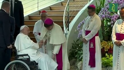 El papa visita Singapur, última etapa de su larga gira por Asia-Pacífico