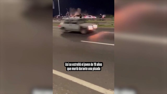 Un joven de 19 años murió este jueves a la madrugada en un choque múltiple