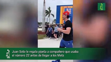 Juan Soto le regala yipeta a compañero que usaba el número 22 antes de llegar a los Mets_1