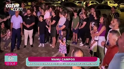 Manu Gonzato Campos, na luta contra as sequelas do afogamento